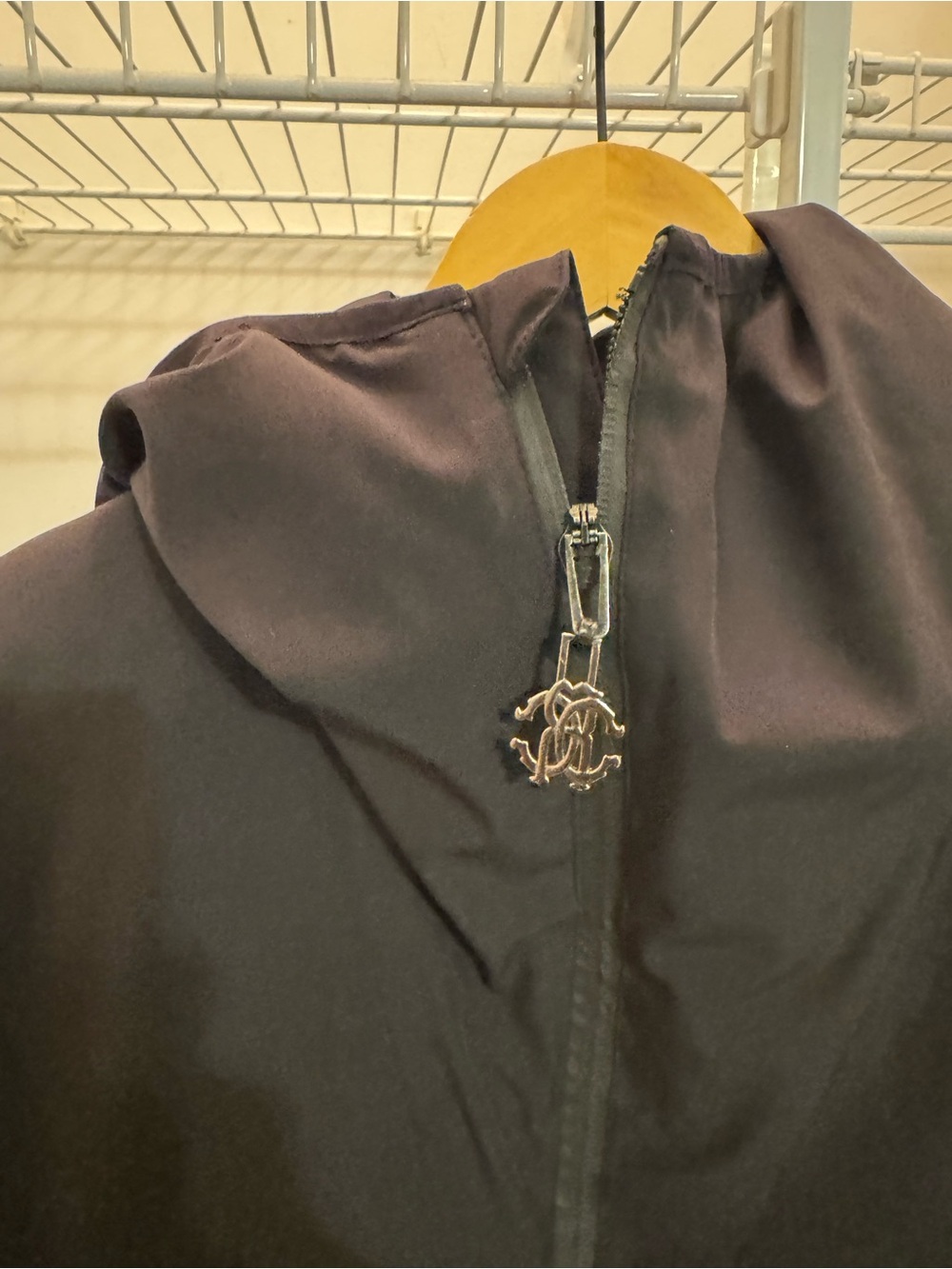 Roberto Cavalli Black Hooded Lightweight Jacket Medium - Picture 5 of 13